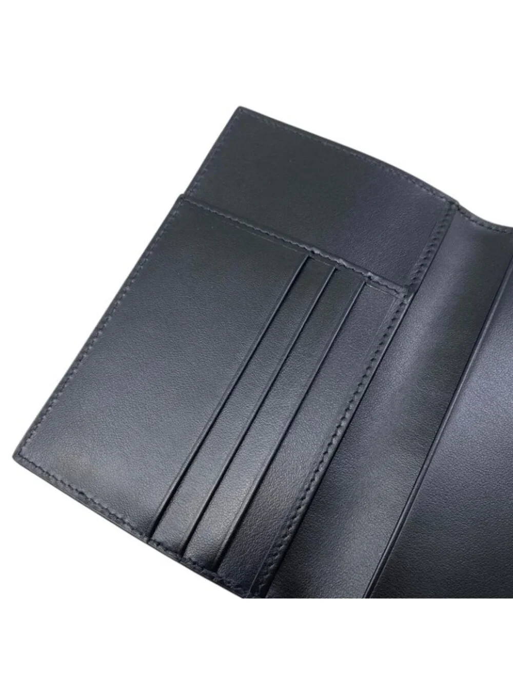 Prada Card Case Passport Calf Leather Triangle Logo - Picture 7 of 9